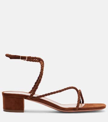Sandalen Luca aus Veloursleder | Aquazzura