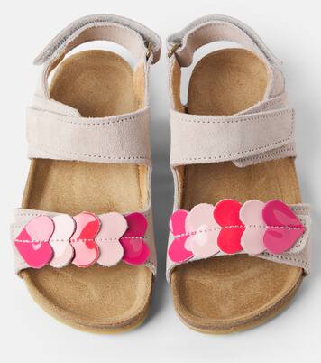 Sandalen Clara aus Veloursleder | Wheat