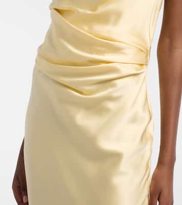 Bardot draped silk charmeuse gown | The Sei
