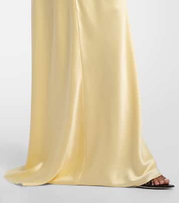 Bardot draped silk charmeuse gown | The Sei
