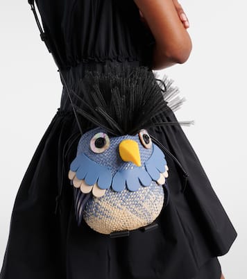 Bolso al hombro Paula's Ibiza Bird de rafia | Loewe