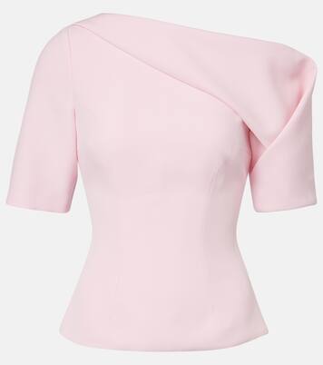 Marley draped crêpe top | Safiyaa