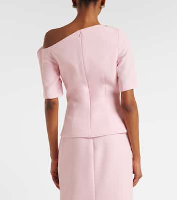 Marley draped crêpe top | Safiyaa