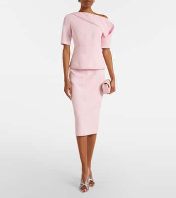 Marley draped crêpe top | Safiyaa