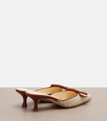 Mules Maysale mit Leder | Manolo Blahnik