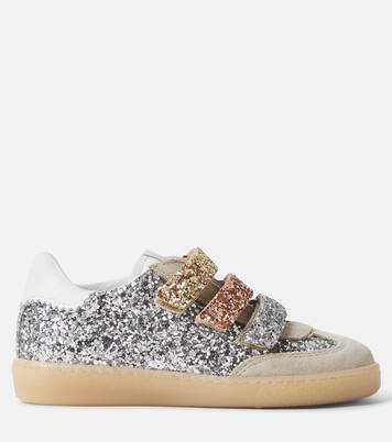 Glitter suede sneakers | Monnalisa