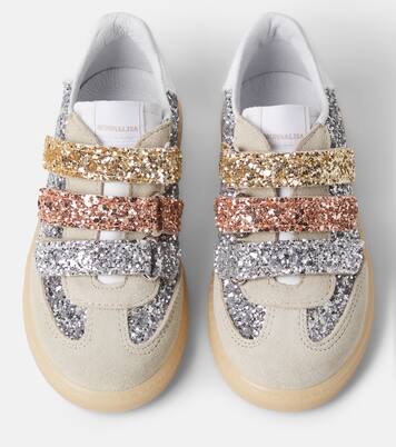 Glitter suede sneakers | Monnalisa