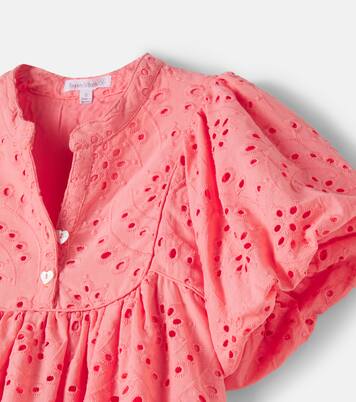Cruz broderie anglaise cotton dress | Poupette St Barth Kids