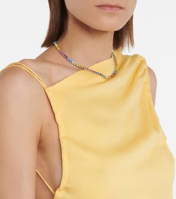 Collana Tennis con cristalli | Amina Muaddi