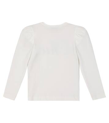 Embellished stretch-cotton top | Monnalisa