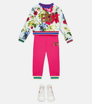 Logo cotton jersey sweatpants | Dolce&Gabbana Kids