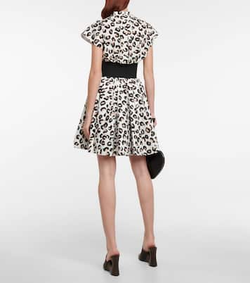 Belted printed cotton minidress | Alaïa