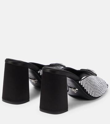 Embellished satin sandals | Prada
