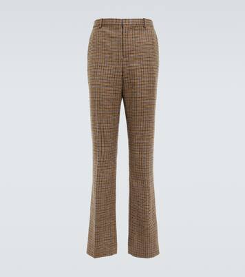 X Howl's Moving Castle karierte High-Rise-Hose aus Wolle | Loewe