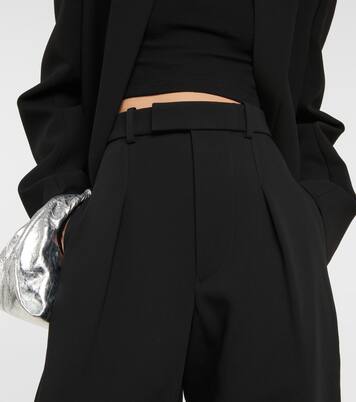 x Hailey Bieber pantalones HB de lana | Wardrobe.NYC