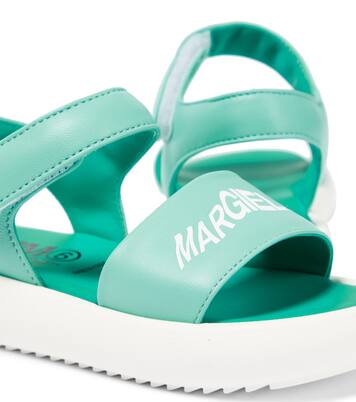 Logo leather sandals | MM6 Maison Margiela Kids