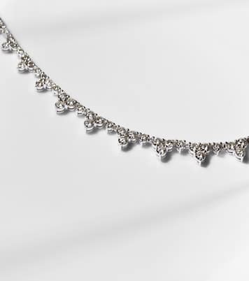 Collana Rivulet Tears in oro bianco 18kt con diamanti | Ileana Makri