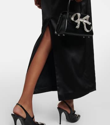 Robe longue en soie mélangée | Alessandra Rich