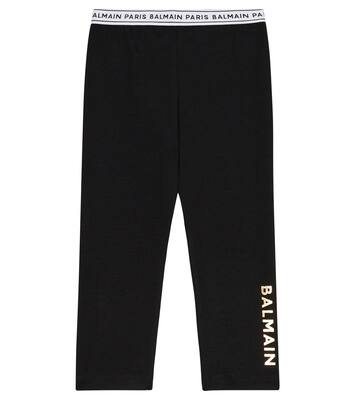 Baby logo jersey leggings | Balmain Kids