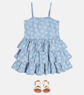 Crystal printed cotton dress | Molo