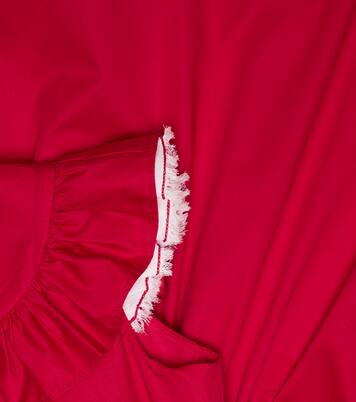 Ruffle-trimmed cotton-blend dress | Il Gufo