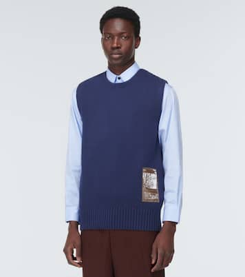 Gilet in cotone con ricamo | GR10K