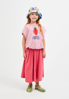 Set of printed cotton T-shirt and skirt | Jellymallow