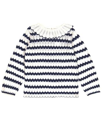 Openwork cotton sweater | Tartine et Chocolat