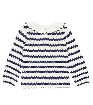 Openwork cotton sweater | Tartine et Chocolat