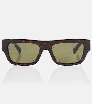 Web Stripe rectangular sunglasses | Gucci