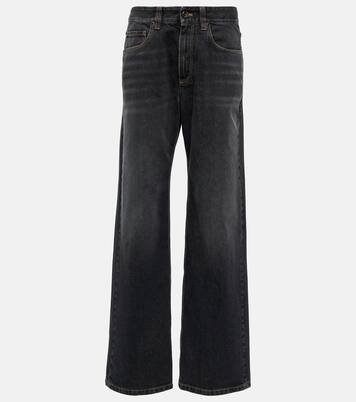 Embellished wide-leg jeans | Brunello Cucinelli