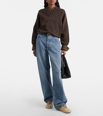Jeans rectos de tiro alto | Bottega Veneta