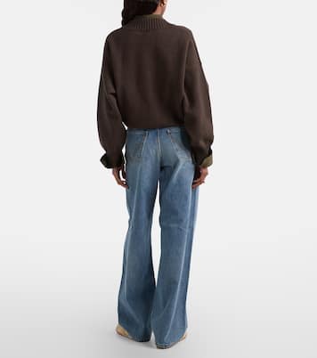 Jeans rectos de tiro alto | Bottega Veneta