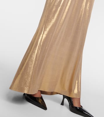 Obie metallic jersey maxi dress | Norma Kamali