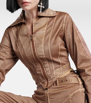 X KNWLS Cropped-Jeansjacke | Jean Paul Gaultier