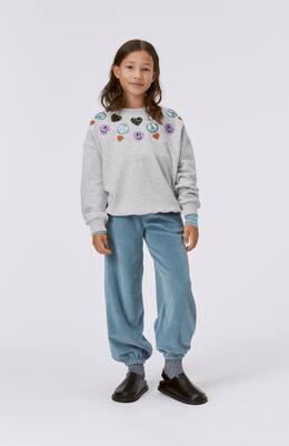 Maxi sequined cotton sweatshirt | Molo