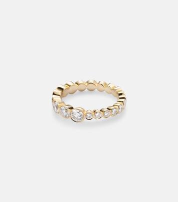 Ensemble Croissant 18kt gold ring with diamonds  | Sophie Bille Brahe