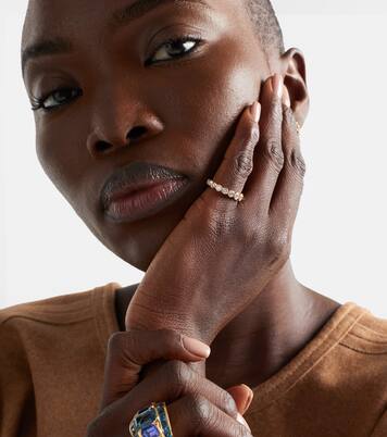 Ensemble Croissant 18kt gold ring with diamonds  | Sophie Bille Brahe