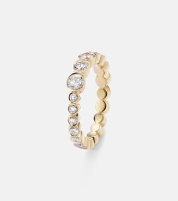 Ensemble Croissant 18kt gold ring with diamonds  | Sophie Bille Brahe
