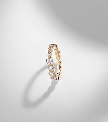Ensemble Croissant 18kt gold ring with diamonds  | Sophie Bille Brahe