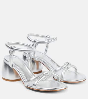 Sandalen Cassis aus Metallic-Leder | Gianvito Rossi