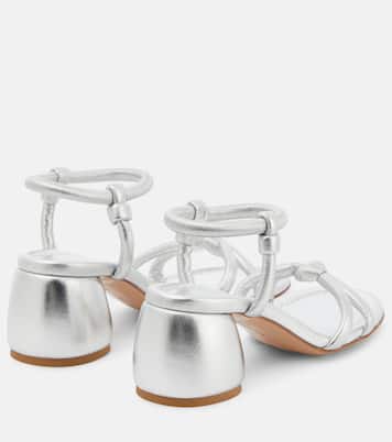 Sandalen Cassis aus Metallic-Leder | Gianvito Rossi