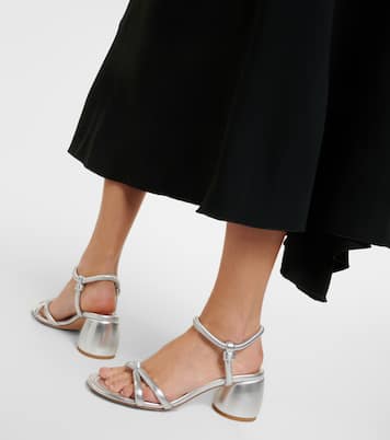 Sandalen Cassis aus Metallic-Leder | Gianvito Rossi