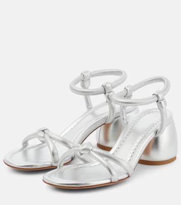 Sandalen Cassis aus Metallic-Leder | Gianvito Rossi