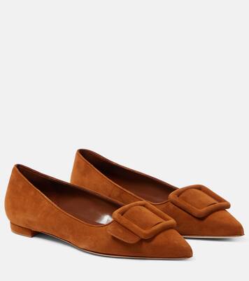 Maysale suede ballet flats | Manolo Blahnik