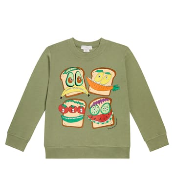 Printed cotton sweatshirt | Stella McCartney Kids