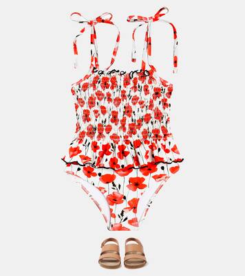  Valencia floral smocked swimsuit | Suncracy