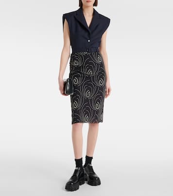 Oversize-Weste aus Schurwolle | Prada