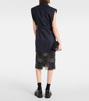 Oversize-Weste aus Schurwolle | Prada