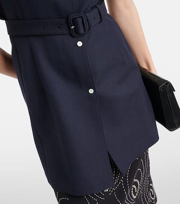 Oversize-Weste aus Schurwolle | Prada